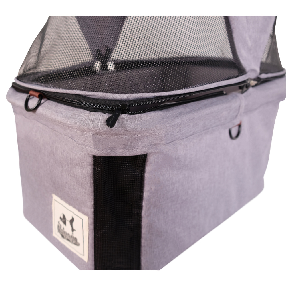 IBIYAYA WÓZEK TRIFOLD TRAVOIS SZARY - obrazek 12