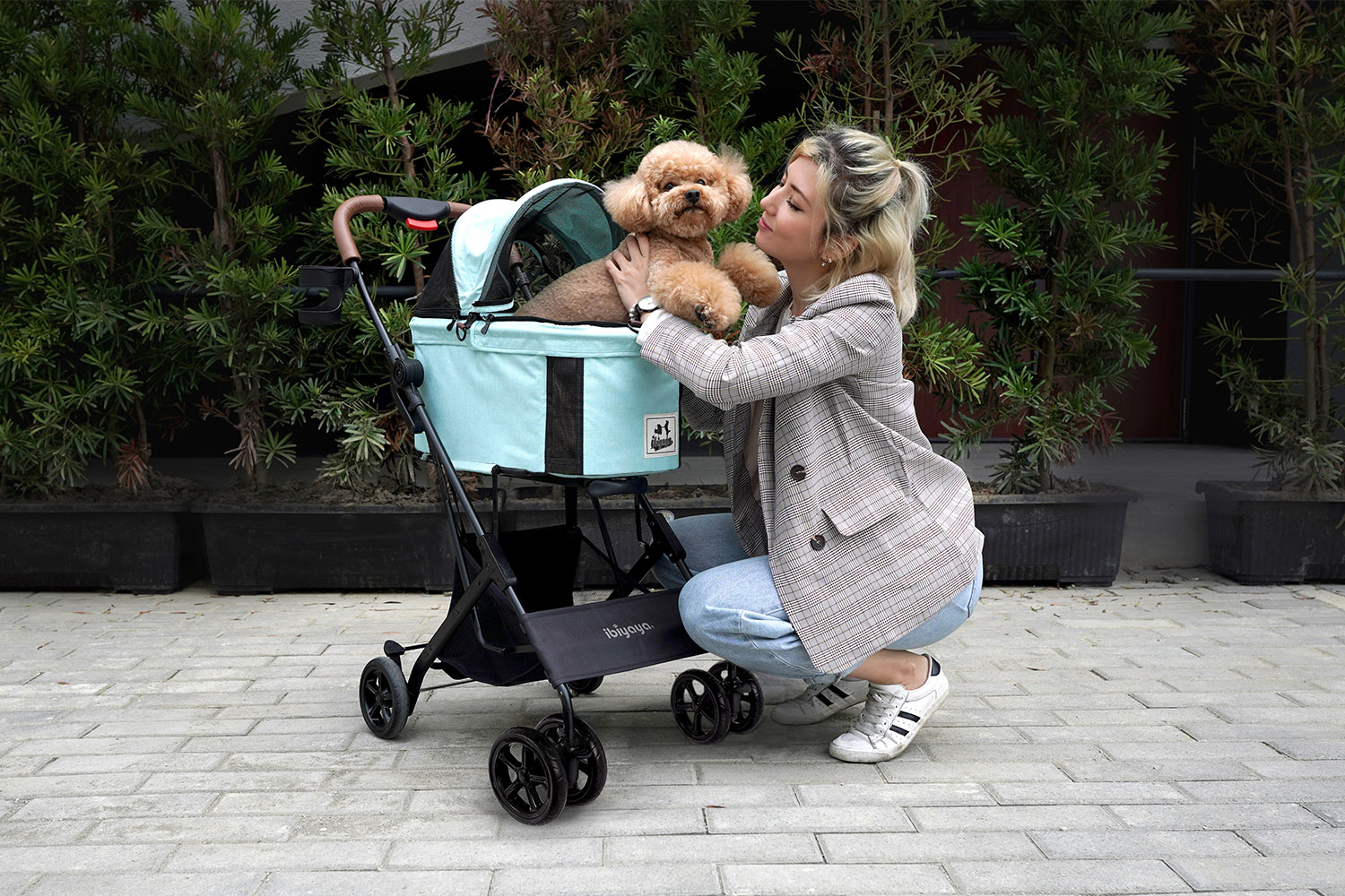 IBIYAYA WÓZEK TRIFOLD TRAVOIS MIĘTOWY - obrazek 25