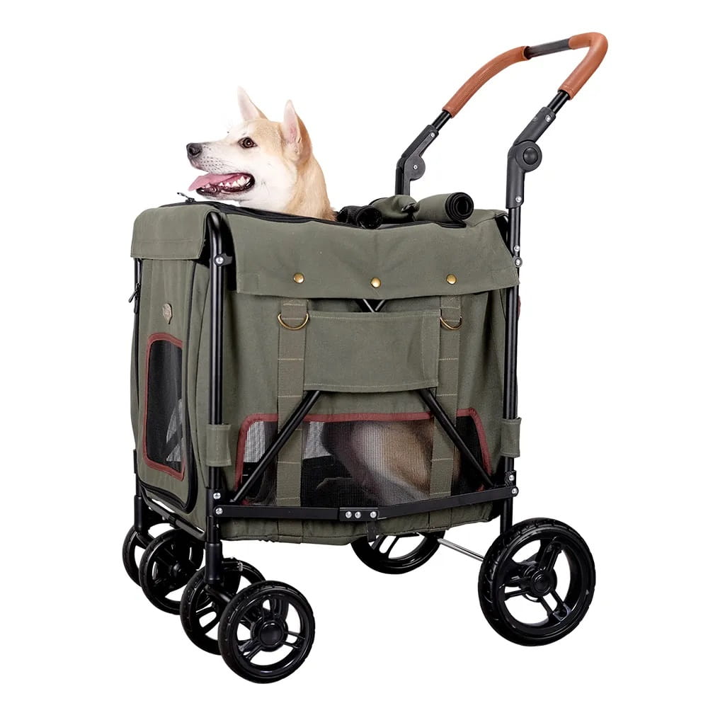 IBIYAYA WÓZEK GENTLE GIANT PET WAGON ARMY GREEN - obrazek 4