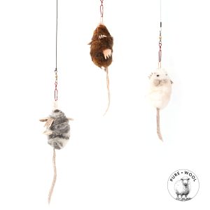 PROFELINE- ZAWIESZKA MYSZKA WYKONANA Z WEŁNY