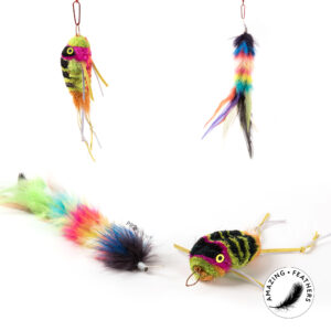 PROFELINE- DWIE ZAWIESZKI DO WĘDKI ŻABA I PIÓRKO