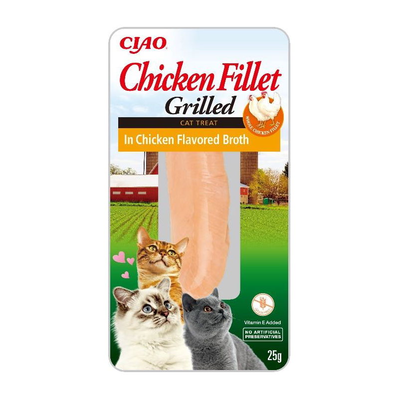 INABA - CHURU FILET Z KURCZAKA DLA KOTA W BULIONIE Z KURCZAKA