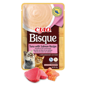 INABA – CIAO BISQUE -ZUPA DLA KOTA O SMAKU TUŃCZYKA Z ŁOSOSIEM