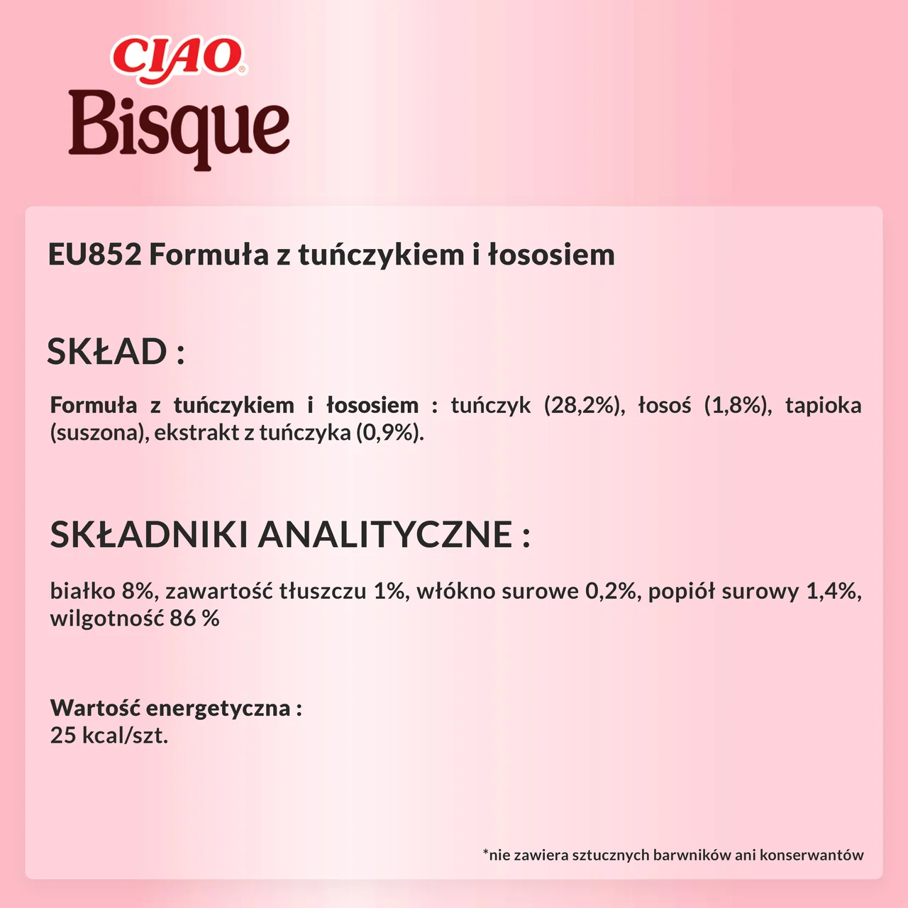 INABA - CIAO BISQUE -ZUPA DLA KOTA O SMAKU TUŃCZYKA Z ŁOSOSIEM - obrazek 5